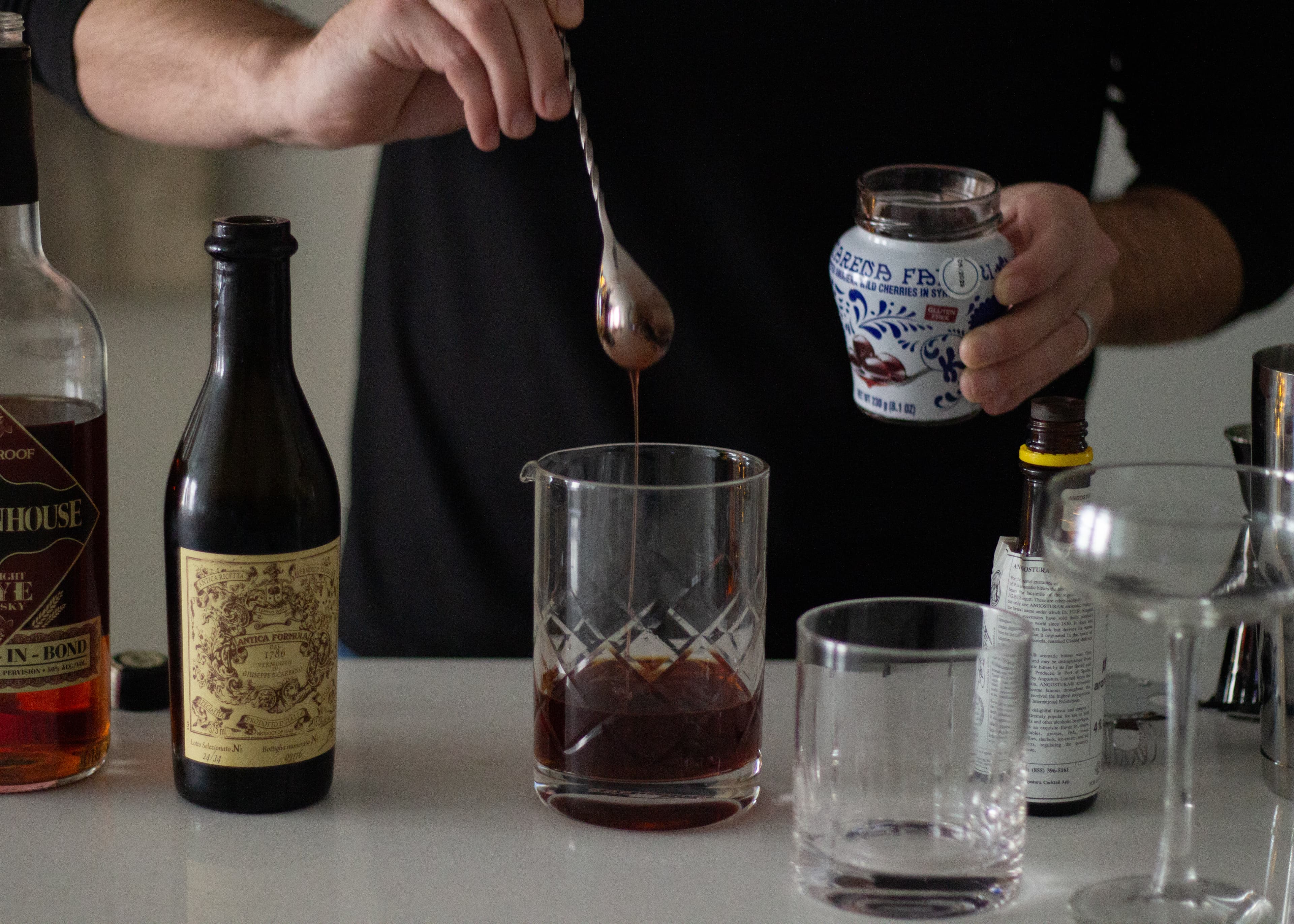 Testing cocktails before an event